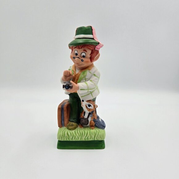 Mr. Lucky Leprechaun Hoffman Decanter Mr. Tourist 1980 Distilling Empty Read - Picture 2 of 13